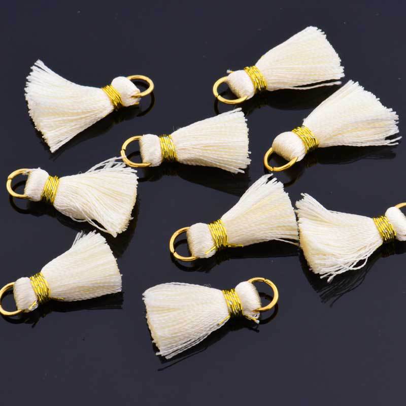 30PCS Mini Polyester Silk Tassel DIY Boho Jewelry Making Supplies Bracelet Necklace Finding Fringe Trim Pendants Small Tassels: 18