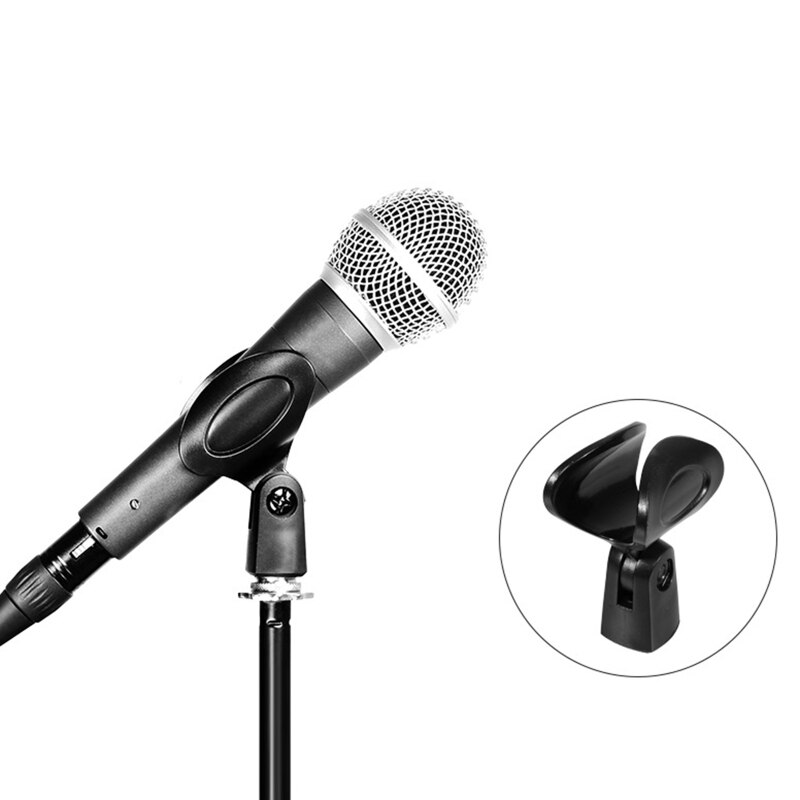 Break Resistant Mic Clip Microphone Holder for Handheld Wired/Wireless Mics