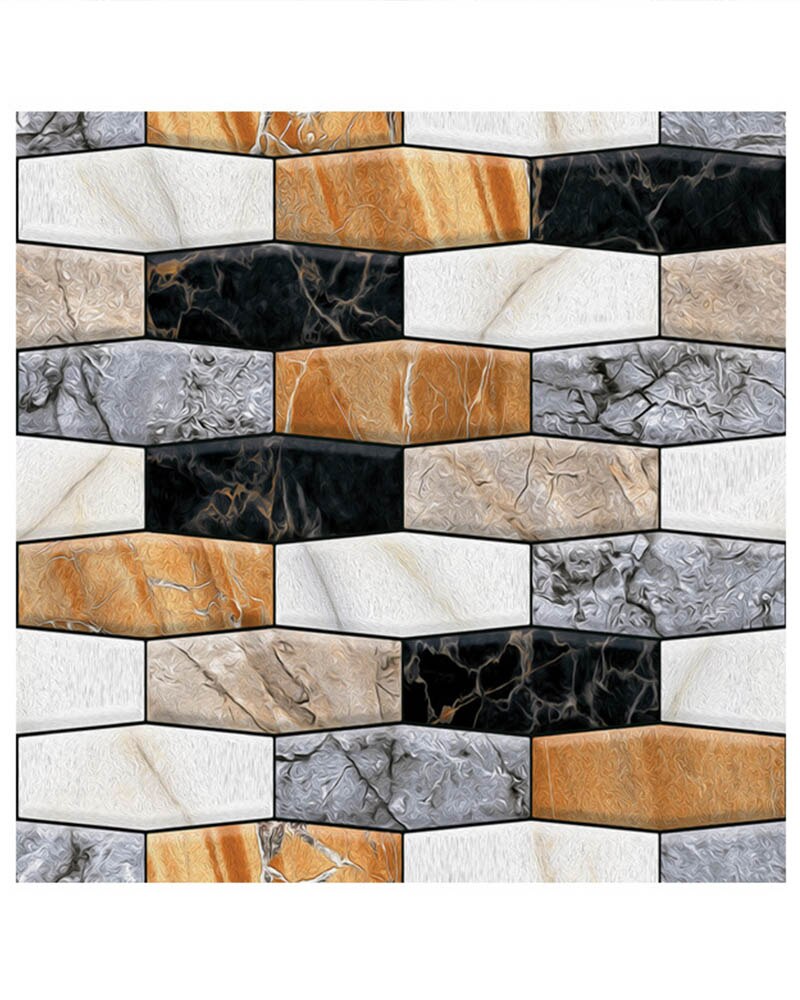 3D three-dimensional sticker self-adhesive cultural brick pattern wall sticker TV background wall paper wallpaper wall: 1piece