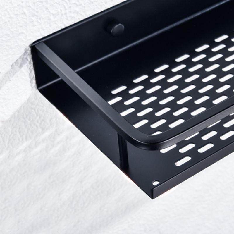 Aan de muur gemonteerde aluminium opbergrek, badkamerplankje zonder stoten, shampoohouder