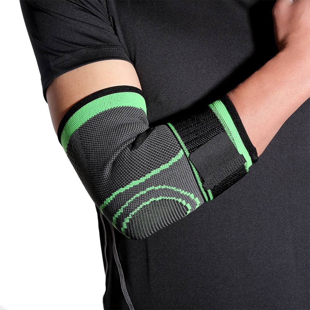 Sport Elleboog Brace Compressie Mouw Arm Ondersteuning Met Riem Voor Tendinitis Artritis, Bursitis Pijn Herstel