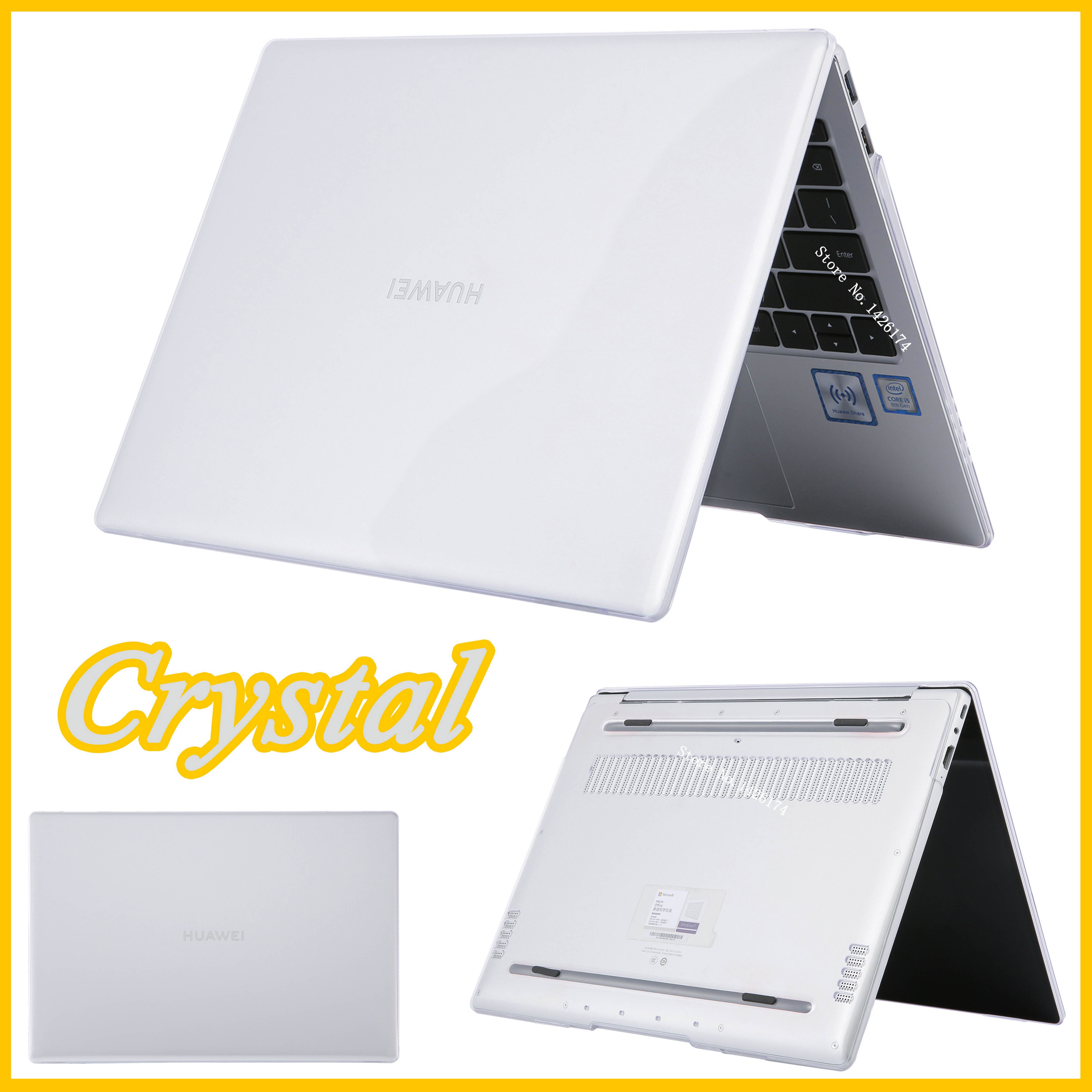 Crystal \ Matte Laptop Case Voor Huawei Matebook D14 Inch Voor Huawei Magicbook 14 Inch Cover: Crystal Transparent / MateBook D14