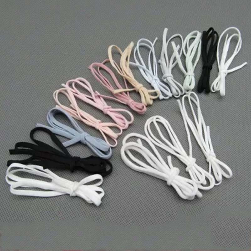 Masque souple coloré pour masques 10 m/Lot | Avec noyau, corde ronde plate élastique, bande caoutchouc, accessoire de couture de bricolage