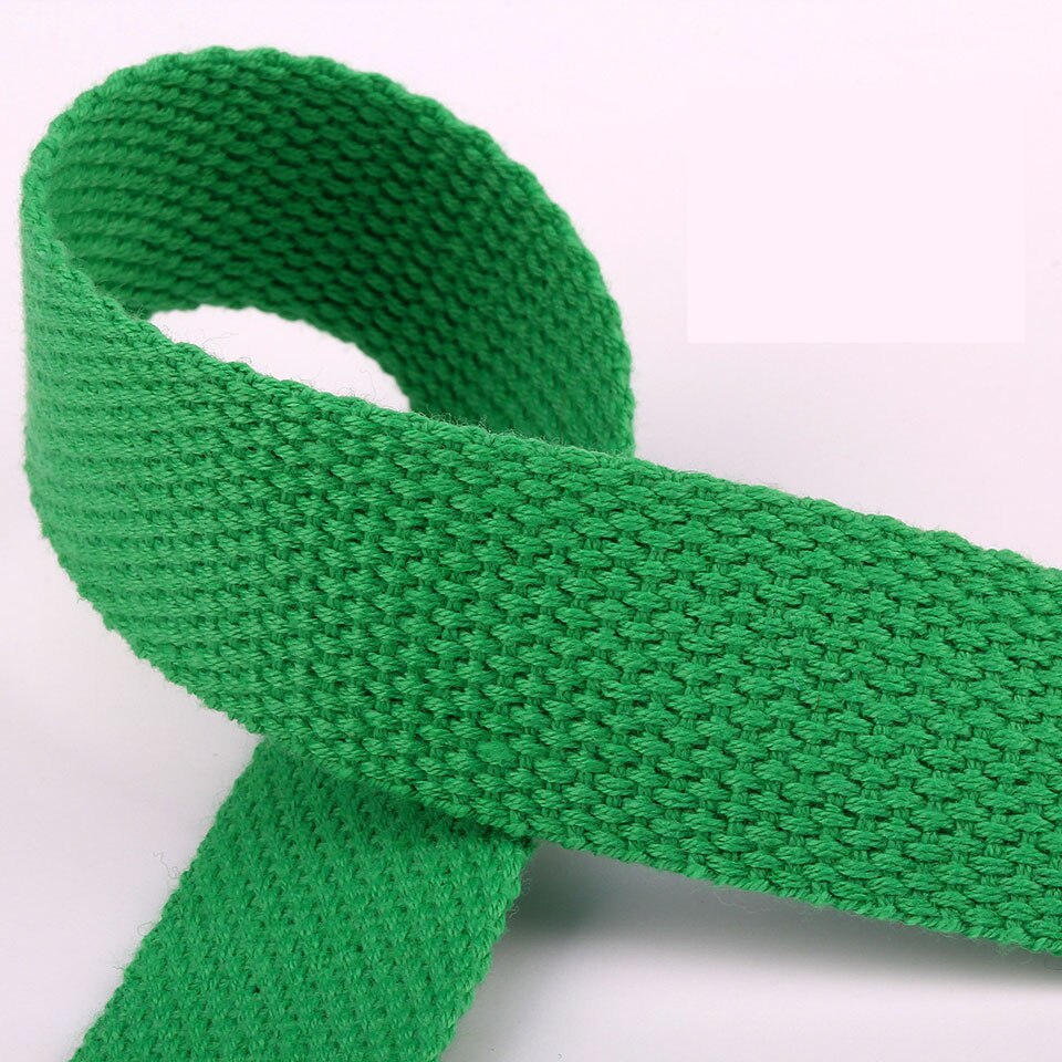 20mm 50 Yards Soft Cotton Canvas Webbing Strap for Backpack 1.2mm-1.5mm Thickness Bias Tape Bag Strap Sewing Ribbon 19 Colors