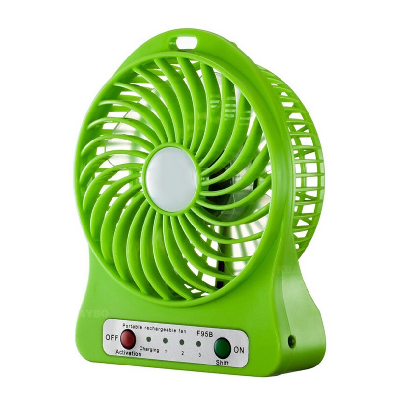 Foldable Hand Fans Battery Operated Rechargeable Handheld Mini Fan Electric Personal Fans Hand Bar Desktop Fan: K-6-green