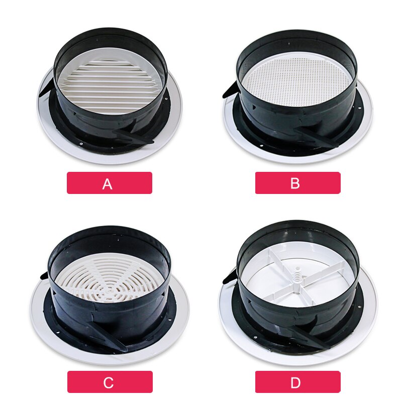Kitchen Air Vent Bathroom Central Air Conditioning Cooling Ventilation Cover Exhaust Fan Ceiling Wall Mount Air Outlet Grille