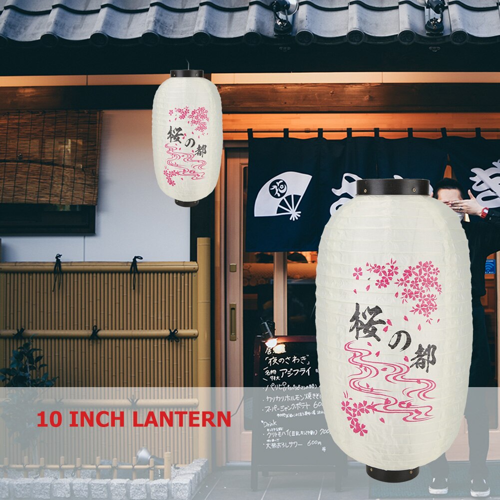 10 inch Japanese Lantern Party Decorative Lanterns Waterproof Bistro Restaurant Chochin Pub Party Decoration
