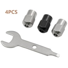 4Pcs Dremel Gereedschap Accessoires Collet Chuck Elektrische Grinder Spantangen Diamant Roterende Bramen Rotary Gereedschap Clip Dopmoer Past