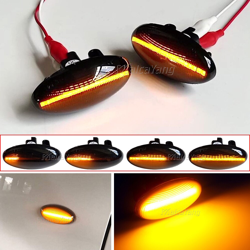 Led blinklys sidemarkeringslys til toyota aygo ii aygo blinkende vand dynamisk sekventiel blinklys