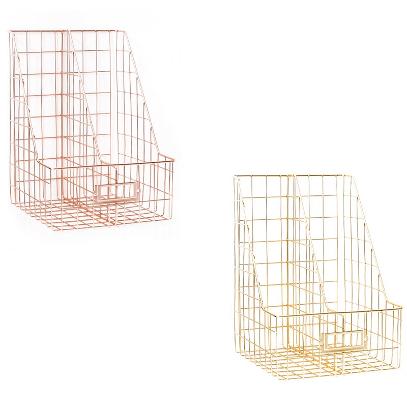 Desk Organizer Bedroom Stationery Home Office Mesh Book Shelf File Holder azine Rack Management