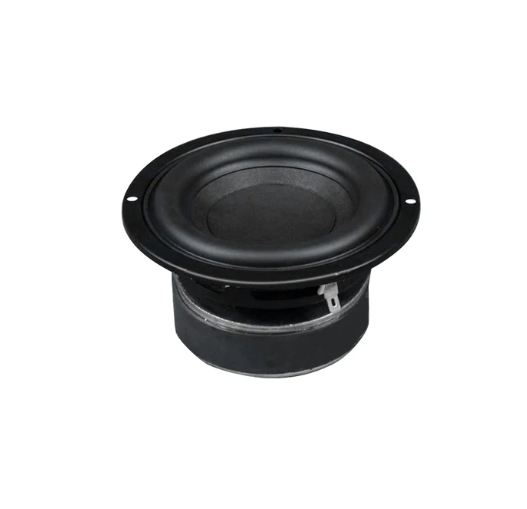 AIYIMA 1 Uds. Unidad de altavoz Subwoofer de 4 pulgadas HIFI 4 8 Ohm 100W altavoz de sonido de graves cine en casa graves profundos Loudspeaeker: Plata