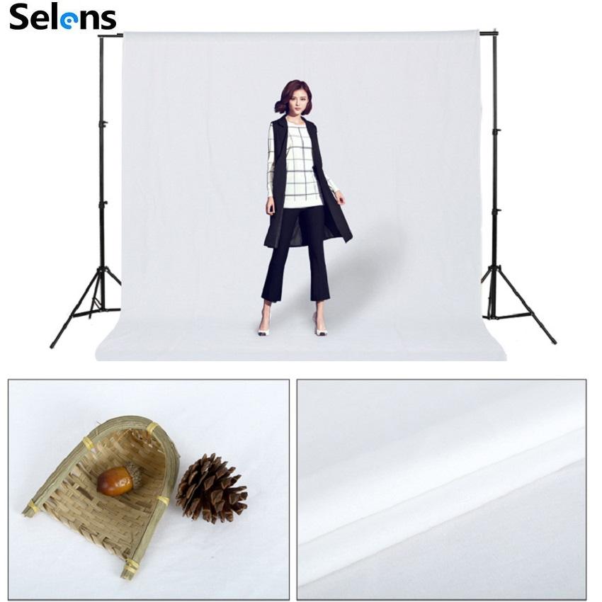 Photography Photo Studio Simple Background Backdrop Solid Color Green Screen Chromakey 5 color Cloth For Photo Studio Video: 2x3M / White