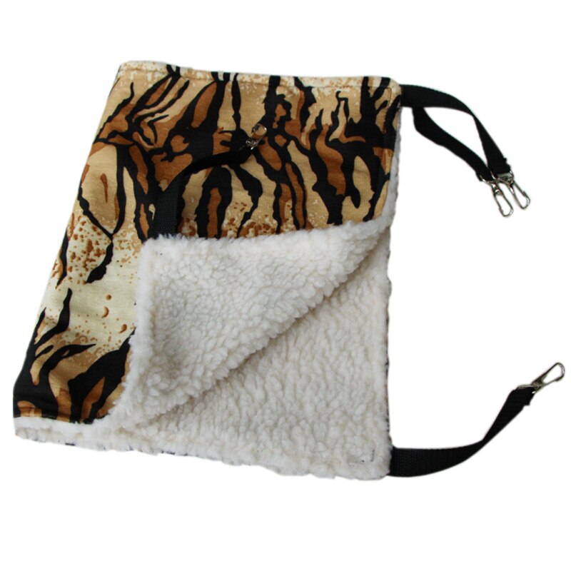 6 mønstre sød kæledyr polyester rotte kanin chinchilla / kattebur hængekøje lille kæledyr hund hvalp sengetæppe tæpper  #86721: 53 x 35cm tiger