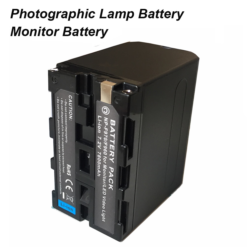 7800Mah NP-F970 NPF-960 Fotografische Lamp Batterij Voor Np F970 F960 Led Video Monitor Batterij Fotografie Licht Batterij