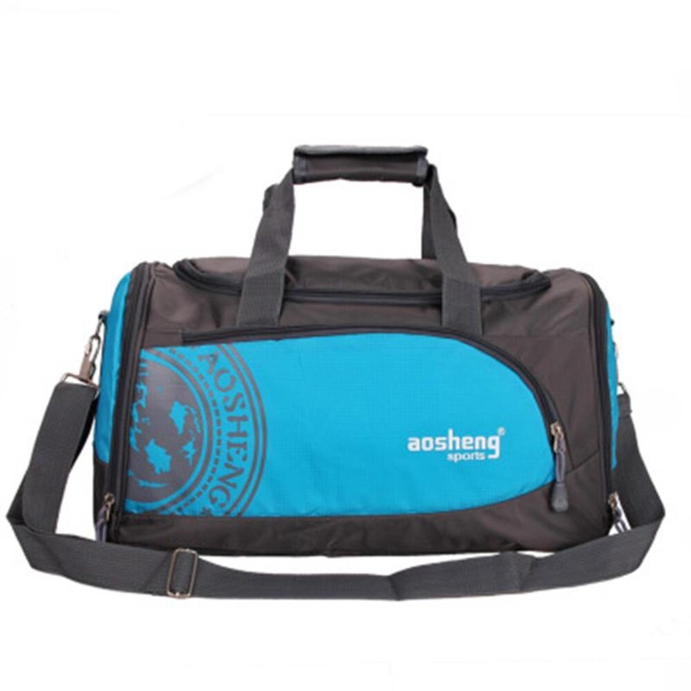 SPORTSHUB Large Size Sport Bags Men Fitness Waterproof Bag Nylon Outdoor Portable Gym Training Bag SB0012: Blue Color