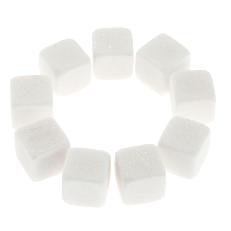 Cubo de hielo con piedra de champán para whisky, 100% Natural, para bebidas, frío, hielo, vino, piedra, granito, 9 Uds.: 02