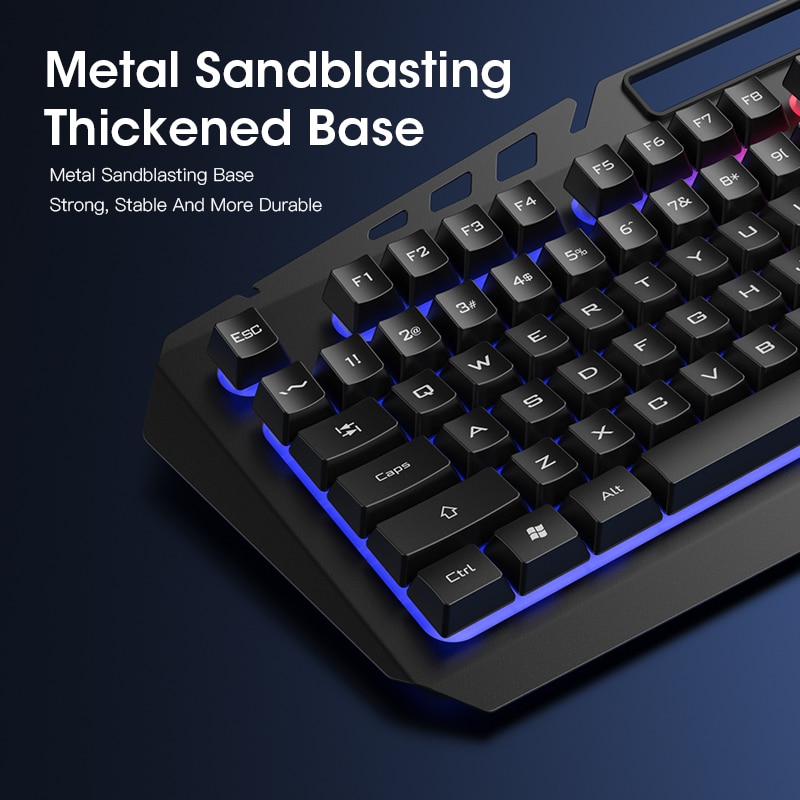 Wired Gaming Keyboard Mouse Gamer Kit PC Gamer Mechanical Feel Keyboards Rainbow Backlight Computer Backlit 104 Keys Keycaps Set