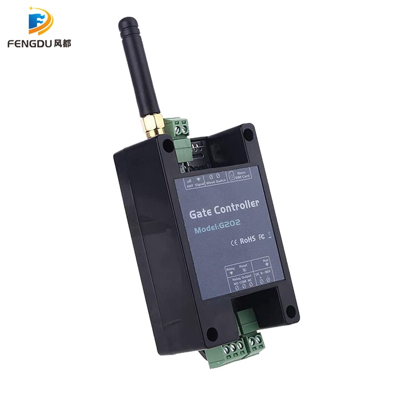 Garage Door Opener GSM Gate Remote Control G202 SMS Single Relay Switch For Sliding Swing Garage Gate Replace RTU5024