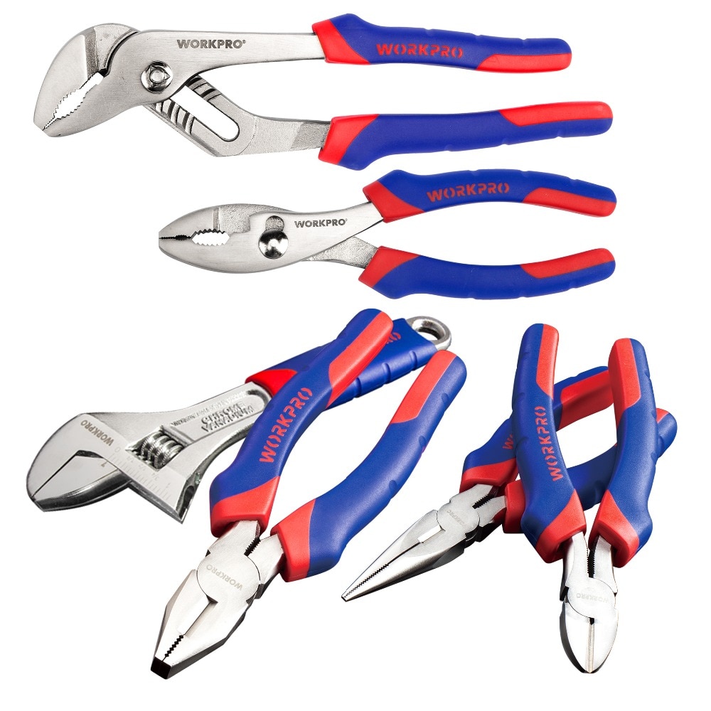 thumbnail image 2 of WORKPRO 3-Piece Groove Joint Pliers Set - 12", 9-1/2", & 7" Fast Adjustable 2 of 6