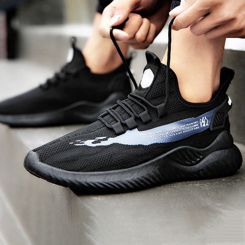 Comfortabele herenschoenen casual herensneakers ademende wandelschoenen lichtgewicht zwarte schoenen veterschoenen hardloopschoenen