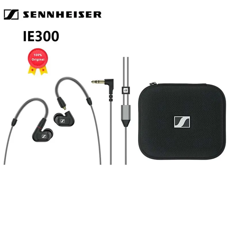 Neue 100 % Original SENNHEISER IE 300 in-Ohr Audiophile Kopfhörer Kabelgebundene Kopfhörer HIFI Headset Sport Ohrhörer Abnehmbares Kabel