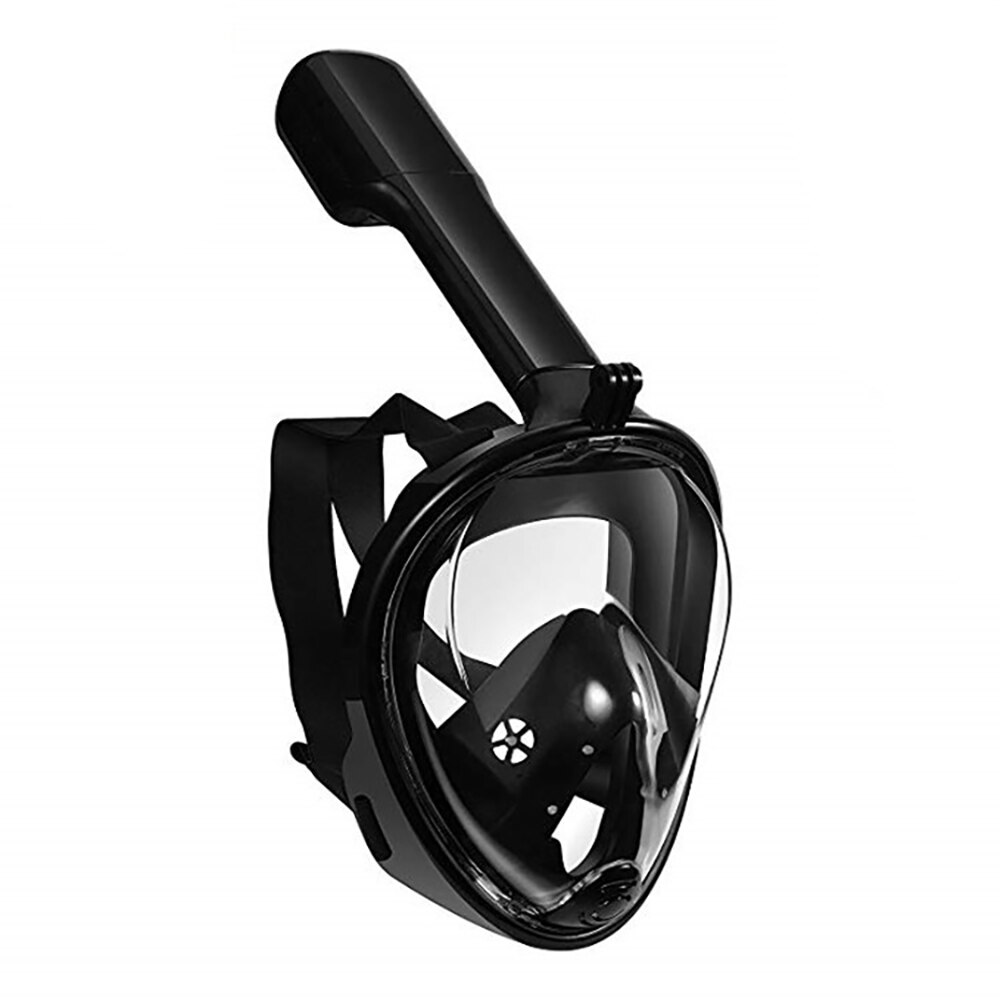 Full Face Snorkel Mask - Camera Mount - Anti-Fog - Safety Diving Swim Mask: White