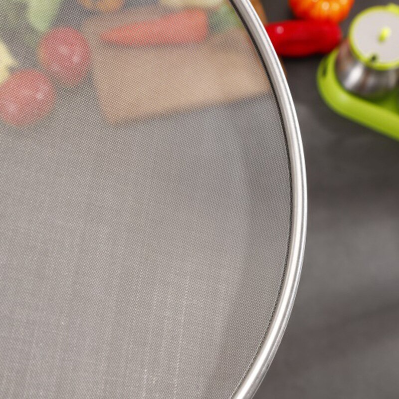 Oil Splatter Screen Stainless Steel Fine Mesh Grease Splatter Guard For Frying Pan Tools 21cm/25cm/29cm/33cm Экран брызг масла