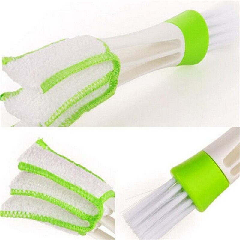 1pcs Cleaning Brush for Auto Car Air Conditioning Vent Keyboard Dust Blinds Car Care Cleaner Brush Two Heads Car Accessories