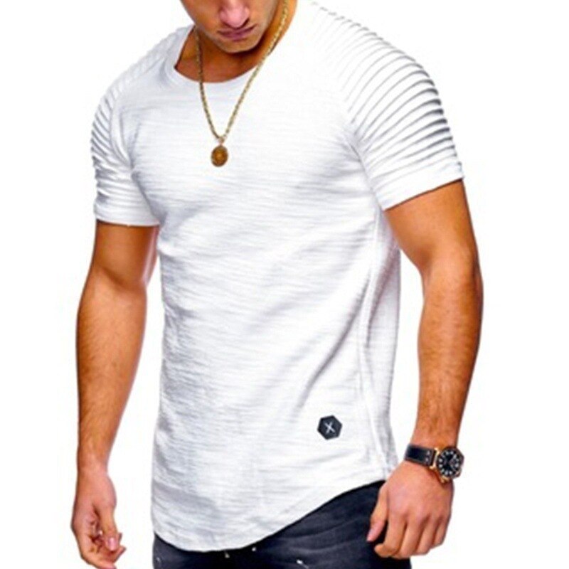Heren sportkleding bodybuilding shirt heren zomer sportkleding fitness casual o-hals heren shirt