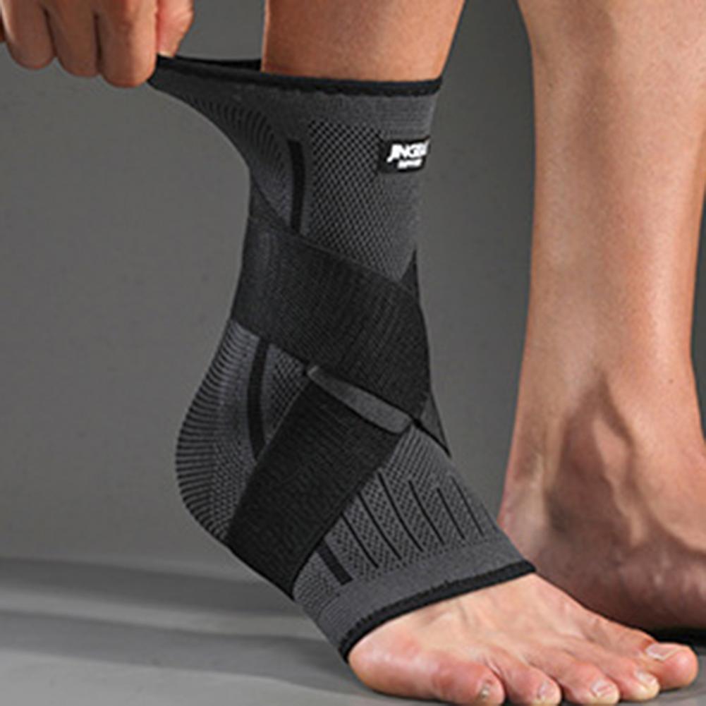 1Pc Ankle Brace Soft Anti-slip Nylon Breathable Tear Resistant Stretch Elastic Foot Wrap Arch Men's Support Soccer Basketball