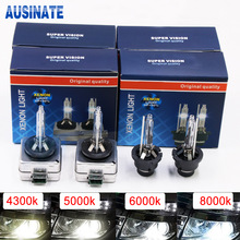 Un par D1C D1S bombilla de Xenón 4300K 5000K 6000K 8000K 35W lámpara de xenón para coche auto HID bombilla Xenon D1S Luz de coche