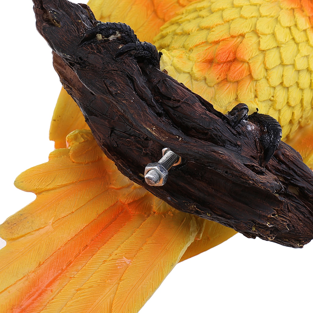 Resin Animal Sculpture Modern Garden Zoo Ornament Decoration - Parrot Figure