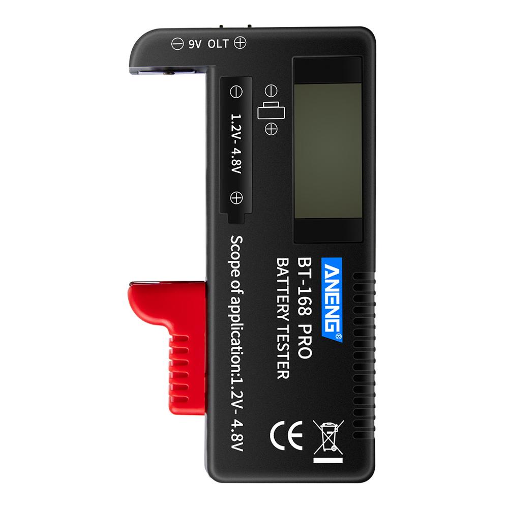 168 POR 1.2V-4.8V Battery Tester Universal Lithium Battery Digital Checker for AA AAA C D 9V Micro Batteries