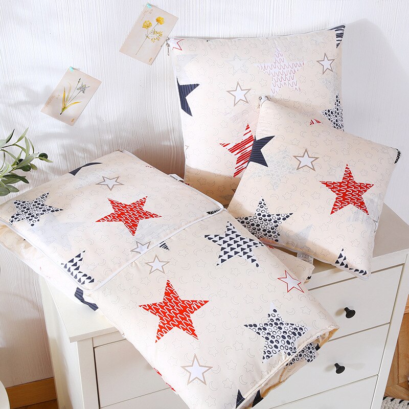 Auto cartoon quilt deken draagbare opvouwbare vierkante kussen thuiskantoor auto airconditioning quilt cartoon kussen: 5