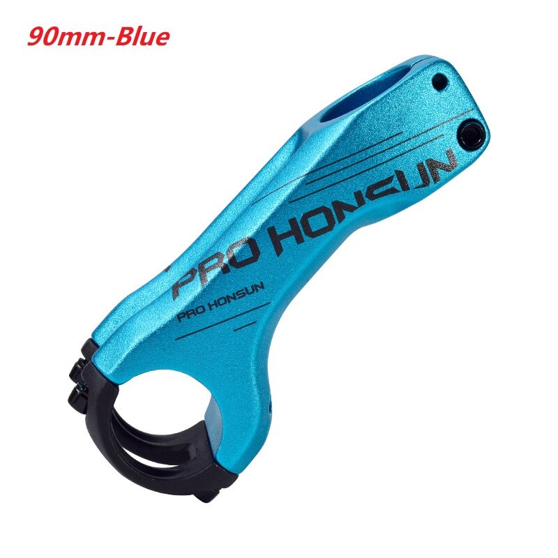 MTB Vorbau 70mm 90mm Aluminium Legierung XC Behälter DH Berg Rennrad Vorbau-17 Grad Gabelschaft Fahrrad lenker Vorbau Fahrrad Teile: 90mm Blau