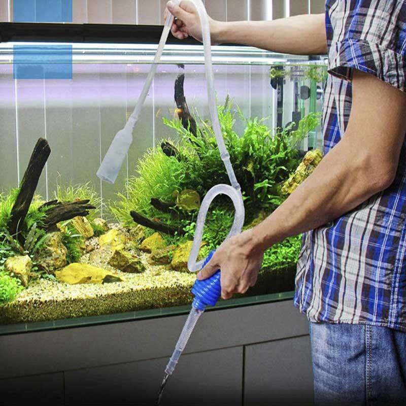 Aquarium Cleaner Siphon Pump Sifao Aquario Air Pump Acuario Fish Tank Cleaner Syphon Gravel Vacuum Handheld Cleaning Tools