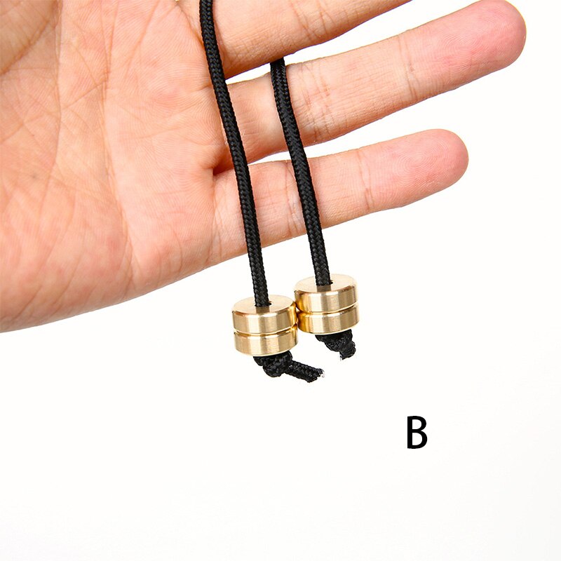 juguete Begleri Yoyo Fidget movimiento extremo dedo decompresión artefacto cobre dos cuentas y una cuerda: Begleri B