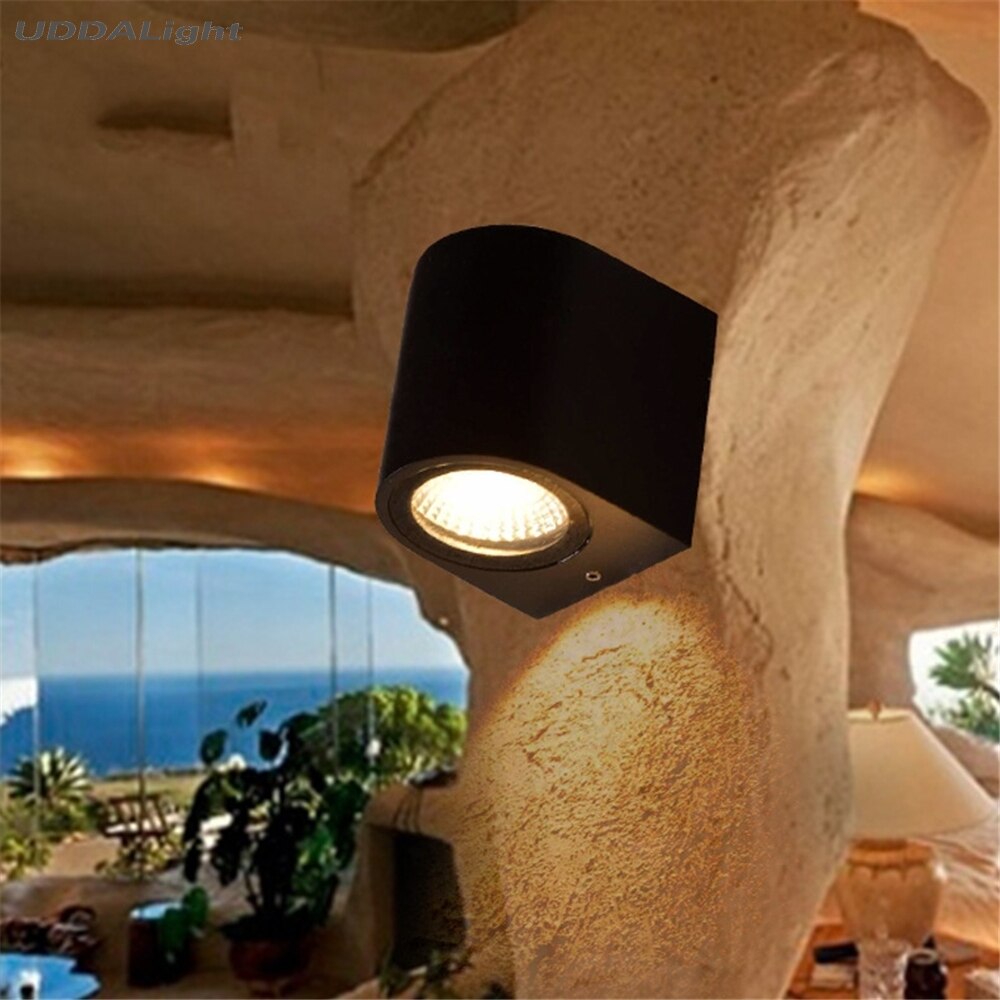 Kleur temperatuur verstelbare 3 kleur in een lamp wit warm wit natuur wit 6W 3W wandlamp outdoor: round one / warm white 3000K
