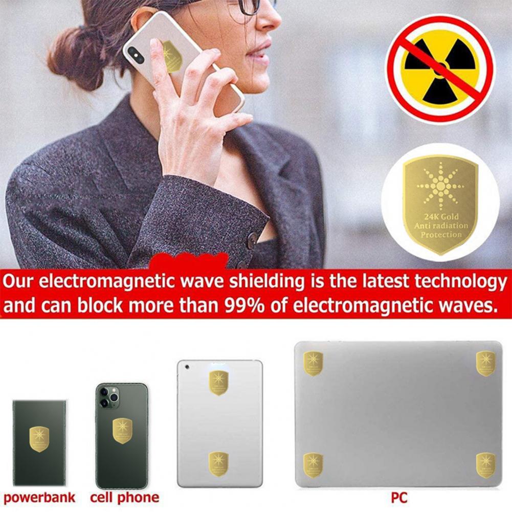 Sicherer, leistungsstarker und langlebiger schutzaufkleber für handys und andere elektronische geräte, abnehmbarer antistrahlungsaufkleber für tablets