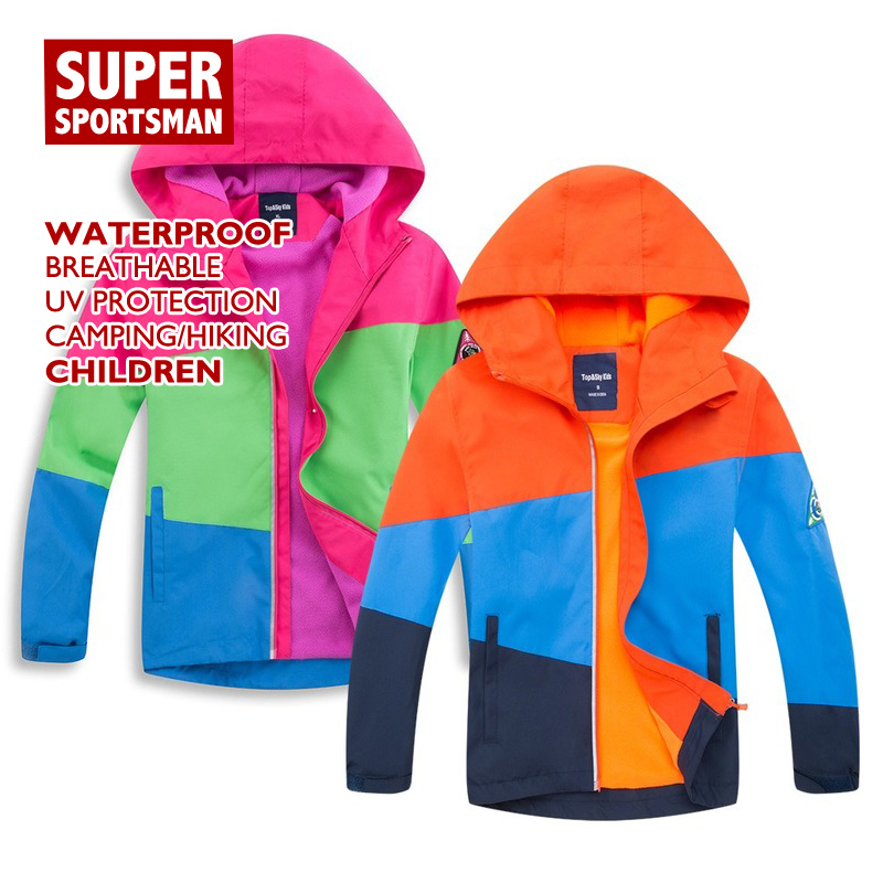 Vinter fleece softshell dreng pige kompas vandtætte jakker børn sport vandrefrakker børn camping ski windbreaker tøj