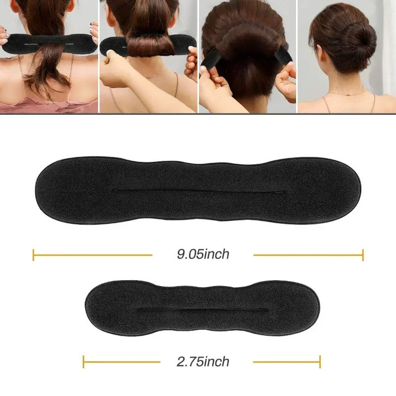 Éponge outil de coiffure boucle en plastique fabricant de cheveux bouclés cheveux Scrunchie bandeau torsion beignet chignon bigoudi bandeaux outils de coiffure