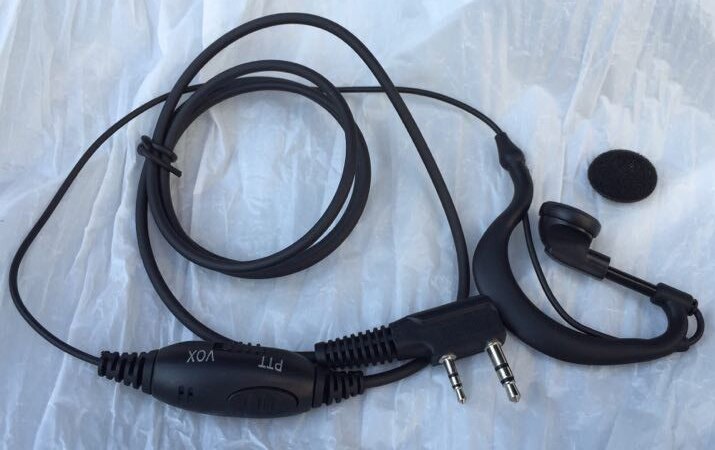 2 st 2-pin G-Ring Vorm Headset Headset Security VOX Mic Voor Kenwood Twee Manier Radio TK-3170K, TK3173, TK-3200, TK3200L,