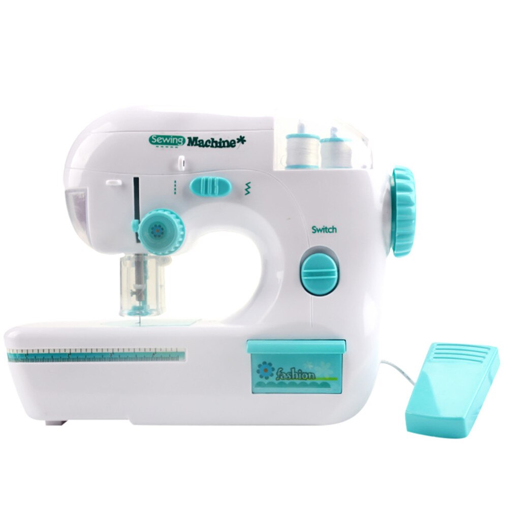 Máquina de coser para niños, máquina de coser eléctrica portátil de escritorio para hacer máscara, Mini máquina de coser: A