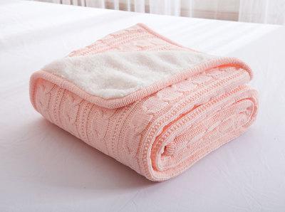chaude 100% coton mouton velours couvertures hiver chaleur tricoté laine couverture canapé/lit couverture couette tricoté couverture: 04