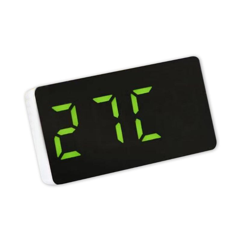 LED Mirror Clock Electronic Alarm Clock with Time/Calendar/Temperature Alarm X6HA