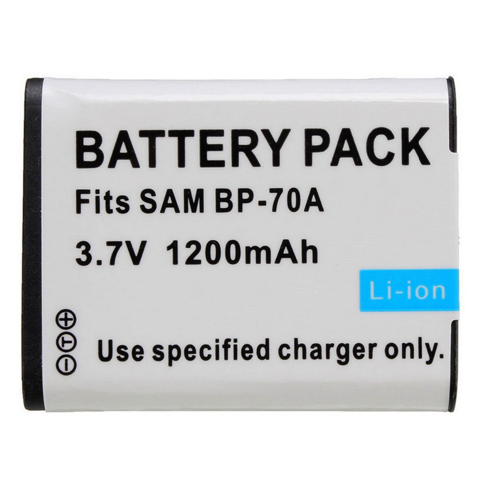 Camera Replacement Battery 1200mah BP70A 70A BP-70A For SAMSUNG ES65 ES70 TL105 TL110 PL100 Digital Video Camera Accessories