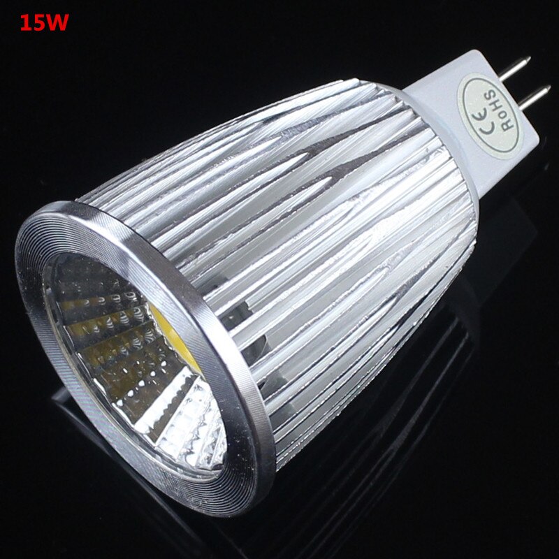 Suuritehoinen lampada led  mr16 cob 9w 12w 15w led cob -kohdevalo lämmin viileä valkoinen  mr 16 12v -polttimoinen lamppu lämmin/viileä