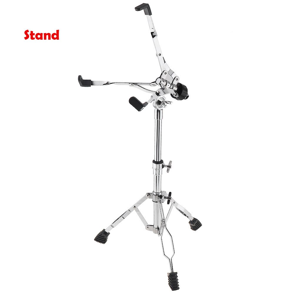 12 Inch Rubber Wooden Dumb Drum Practice Training Drum Pad with Stand / Stick Optional for Percussion Instruments Parts: Only Stand