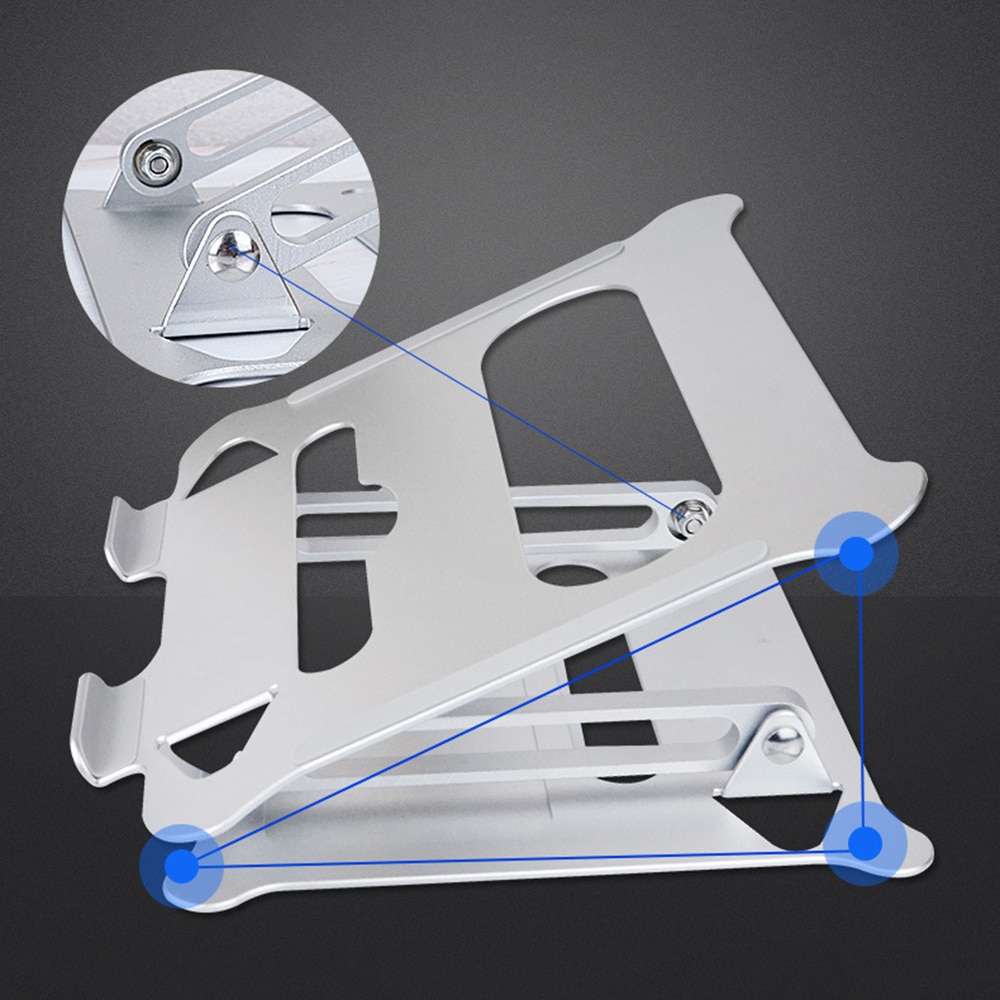 Laptopständer, klappbarer aluminium-desktop-tablet-halter, tisch-pc-halterung, einstellbarer betrachtungswinkel für ipad für xiaomi-tisch-pc