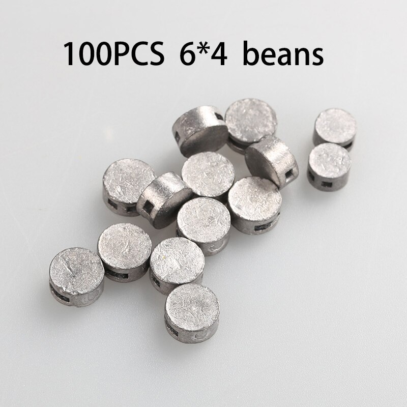 Sellos de seguridad sellados de plomo para prepago, 6x4, 8x5, 9x5, 10x5, 12x5, 15 unidades: 100 pcs 6X4 beans